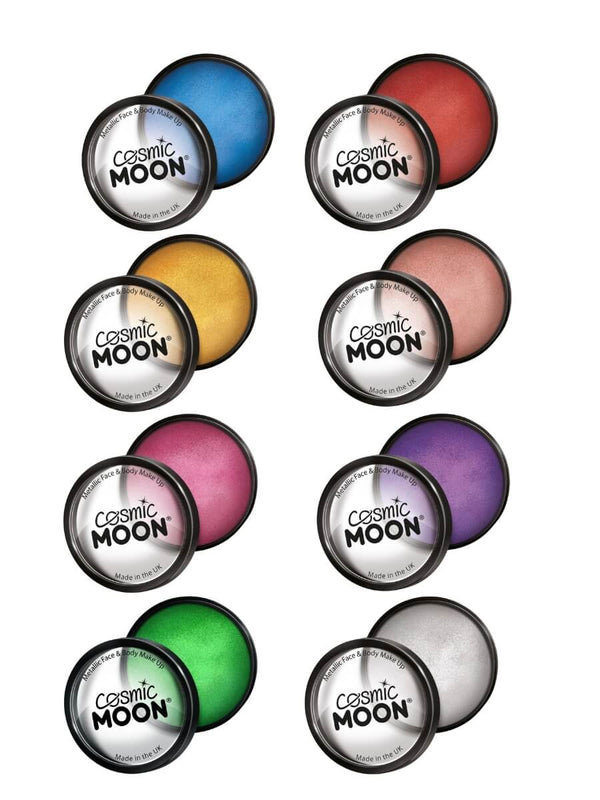 Cosmic Moon Metallic Pro Face Paint Cake Pots