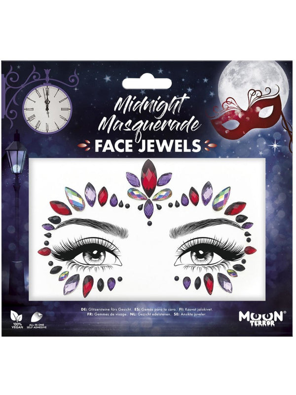 Moon Terror Face Jewels, Midnight Masquerade