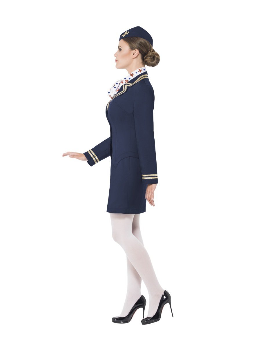 White Plus Size Flight Attendant Costume | Womens Air Hostess Costume