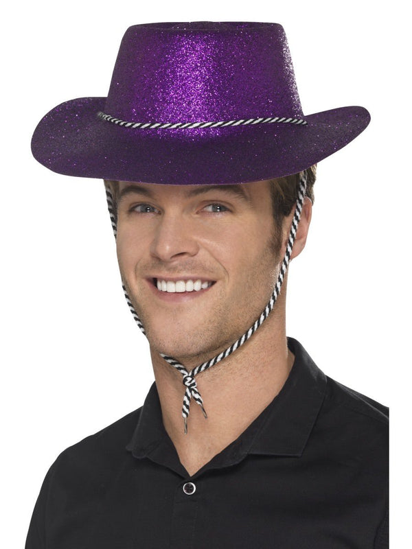 Cowboy Glitter Hat, Purple