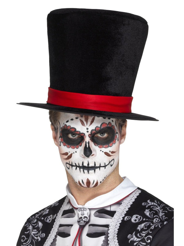 Day of the Dead Top Hat, Black