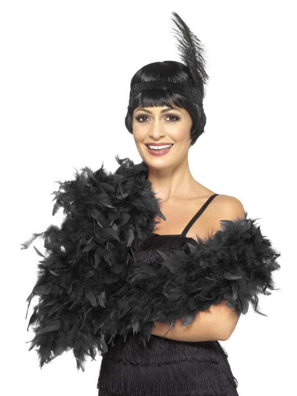 Deluxe Feather Boa, Black