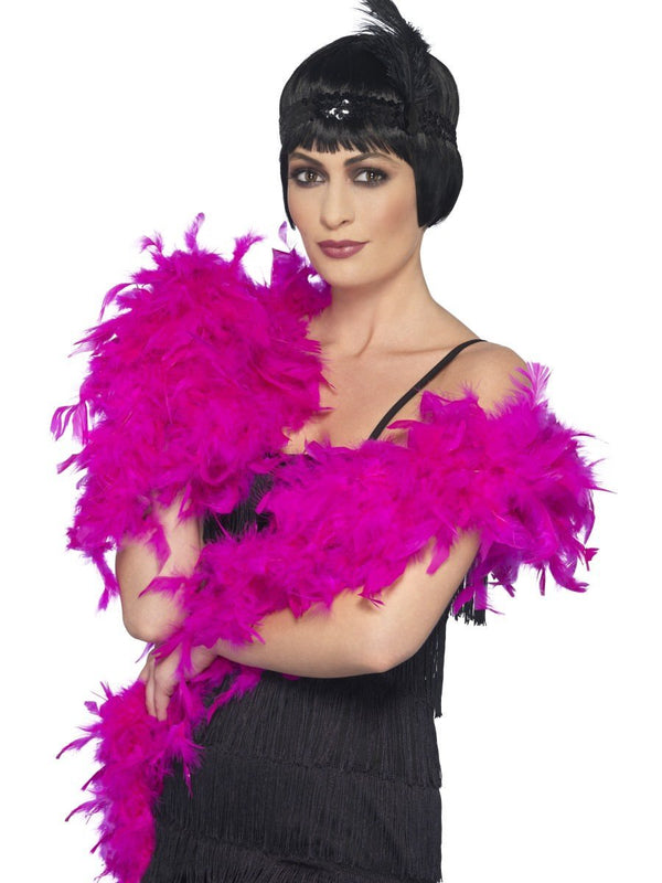 Deluxe Feather Boa, Fuchsia