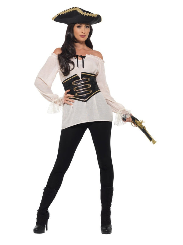 Deluxe Pirate Shirt, Ladies, Ivory