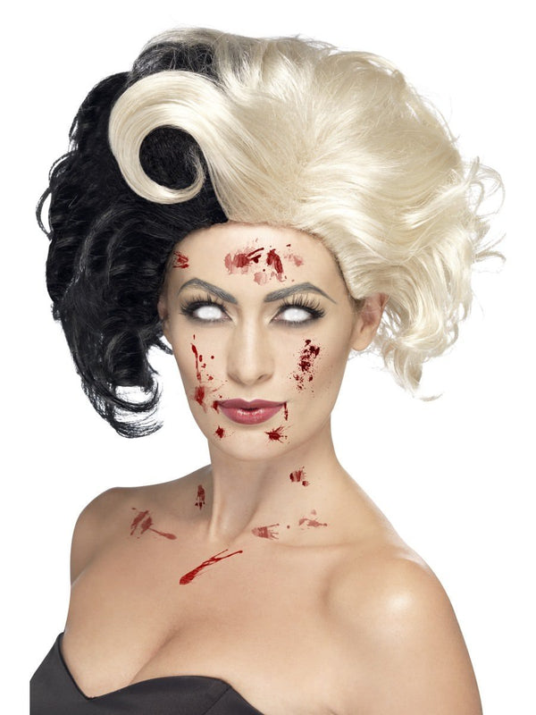 Evil Madame Wig, Black & Blonde