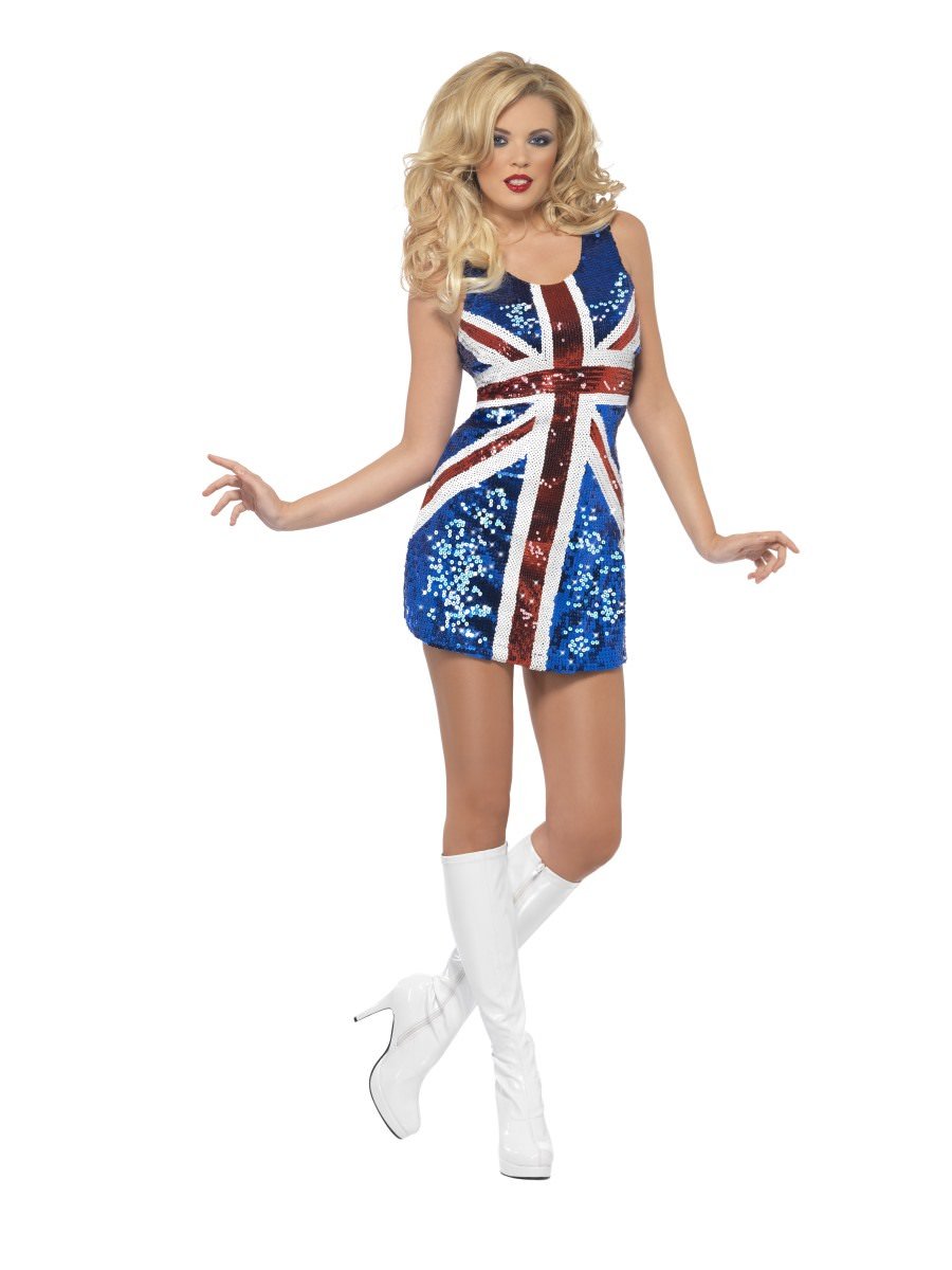 Fever All that Glitters Rule Britannia Costume | Smiffys
