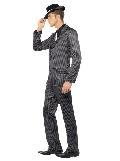 Gangster Costume, Black, Pinstripe Alternative View 1.jpg