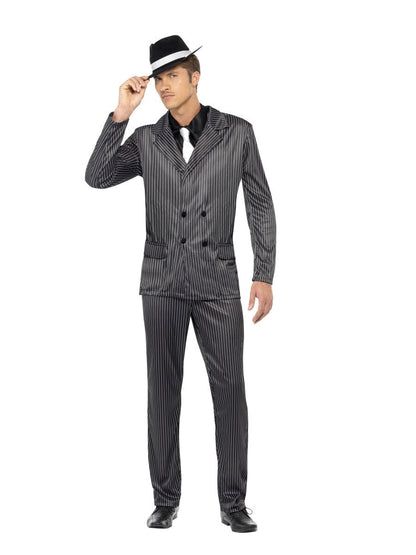 Gangster Costume, Black, Pinstripe Alternative View 3.jpg