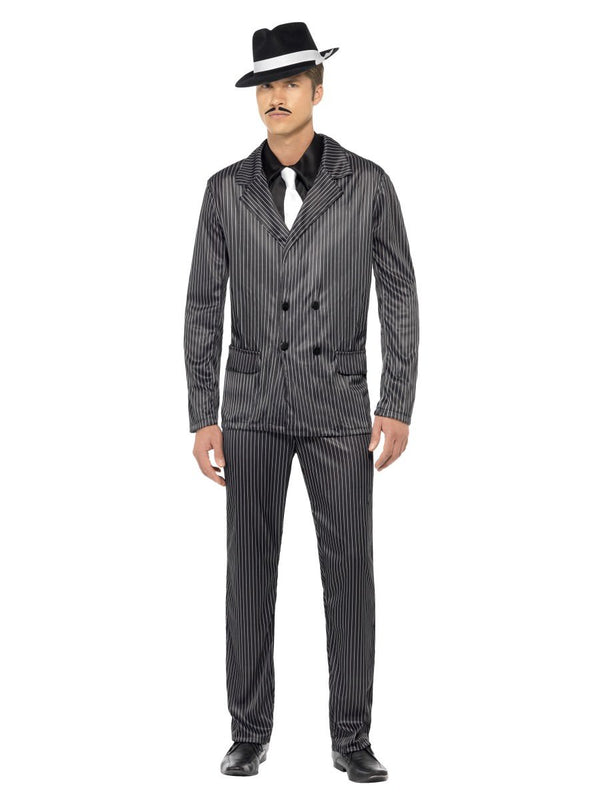 Gangster Costume, Black, Pinstripe