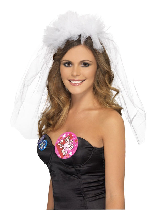 Hen Night Veil on Headband