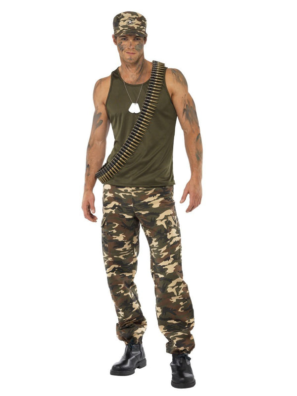 Khaki Camo Deluxe Costume, Male