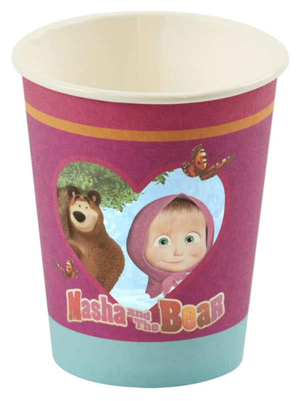 Masha and The Bear Tableware Party Cups x8