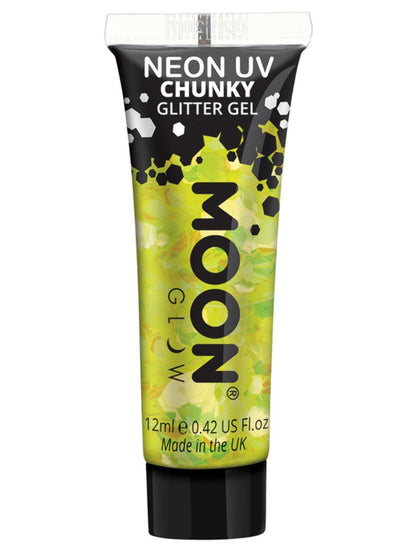 Moon Glow Neon UV Chunky Glitter Gel