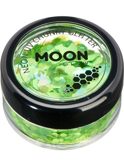 Moon Glow Neon UV Chunky Glitter