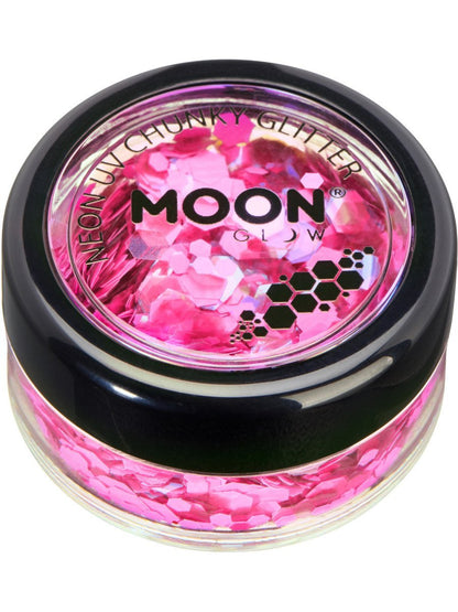 Moon Glow Neon UV Chunky Glitter