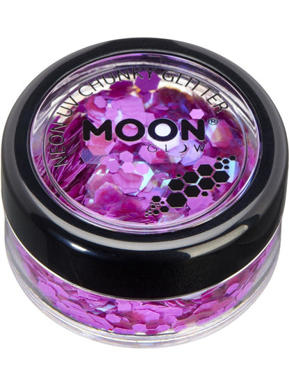 Moon Glow Neon UV Chunky Glitter