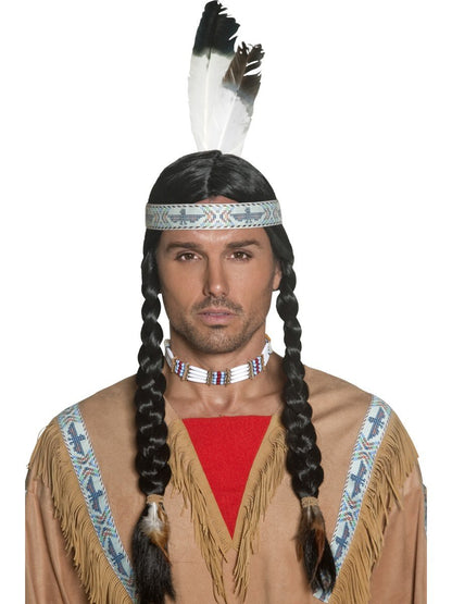 Native American Inspired Wig, with Plaits Alternative View 1.jpg