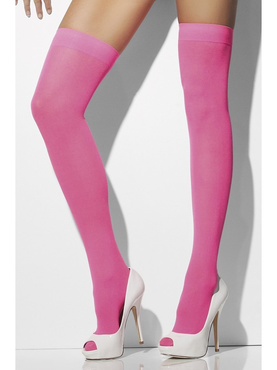 Neon Yellow Footless Tights - I Love Fancy Dress