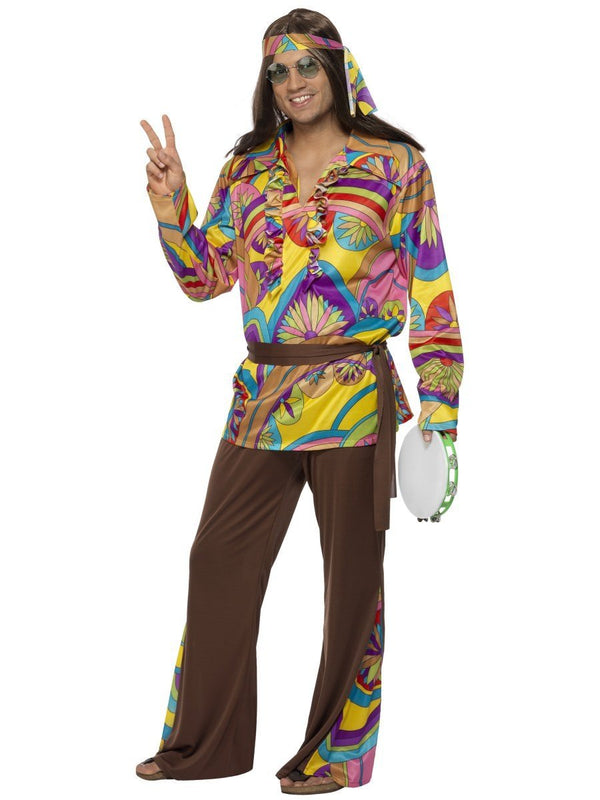 Psychedelic Hippie Man Costume