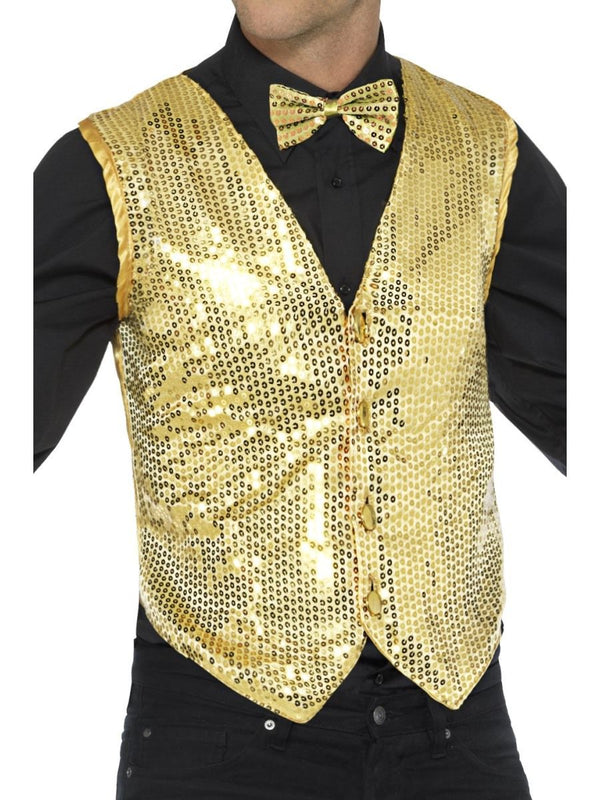 Sequin Waistcoat, Gold