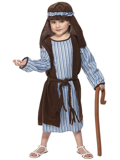 Shepherd Costume, Child, Blue & Brown Alternative View 3.jpg