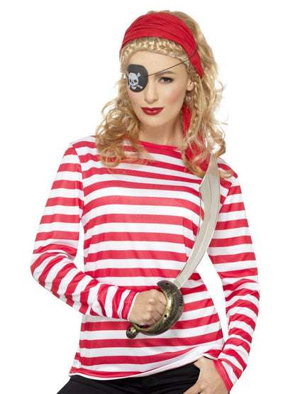 Stripy T-Shirt, Red Alternative View 4.jpg