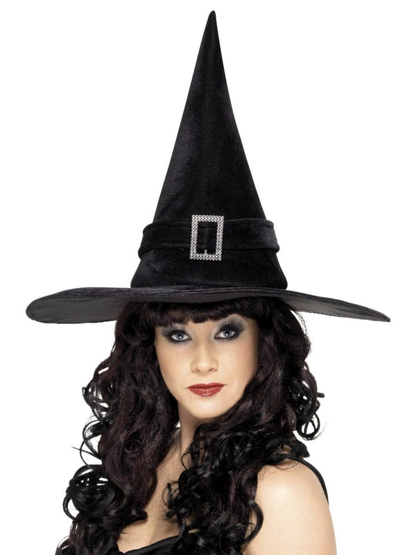 Witch Hat with Diamante Buckle